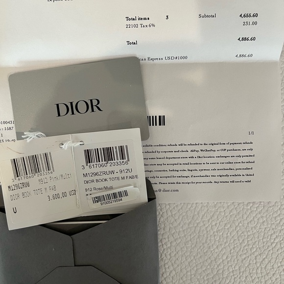 Christian Dior floral canvas large tote - Picture 7 of 10